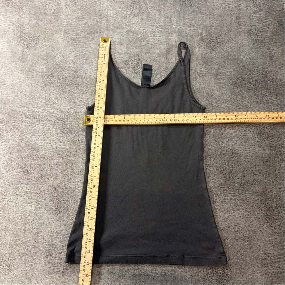 Gray Cascading Ruffled Y2k Tank Top - Picture 5 of 5